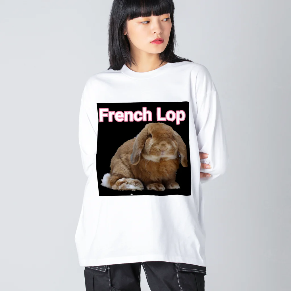 Petit-Rabbitryのフレンチロップの紅龍君(ほーちゃん) ビッグシルエットロングスリーブTシャツ