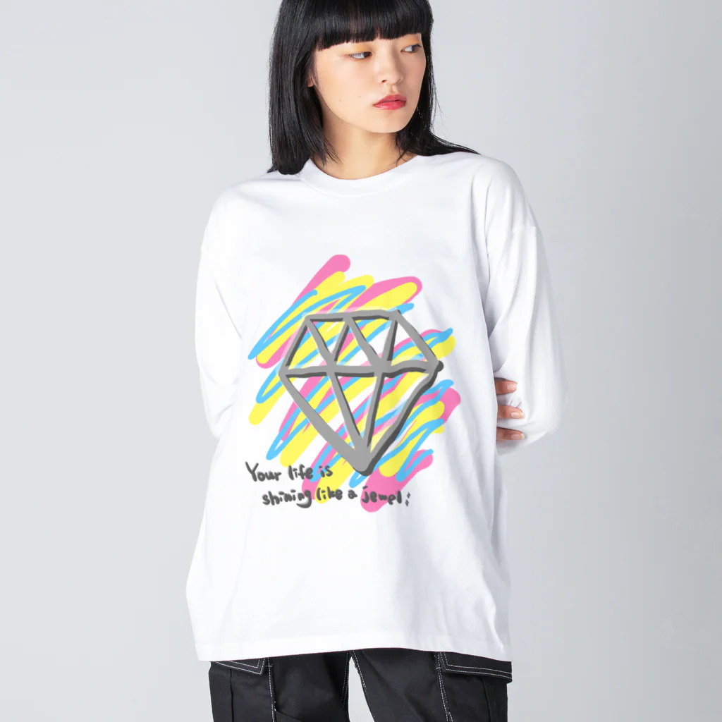 a-stilbe (アスチルベ)の貴方の人生も宝石の様に輝いています Big Long Sleeve T-Shirt