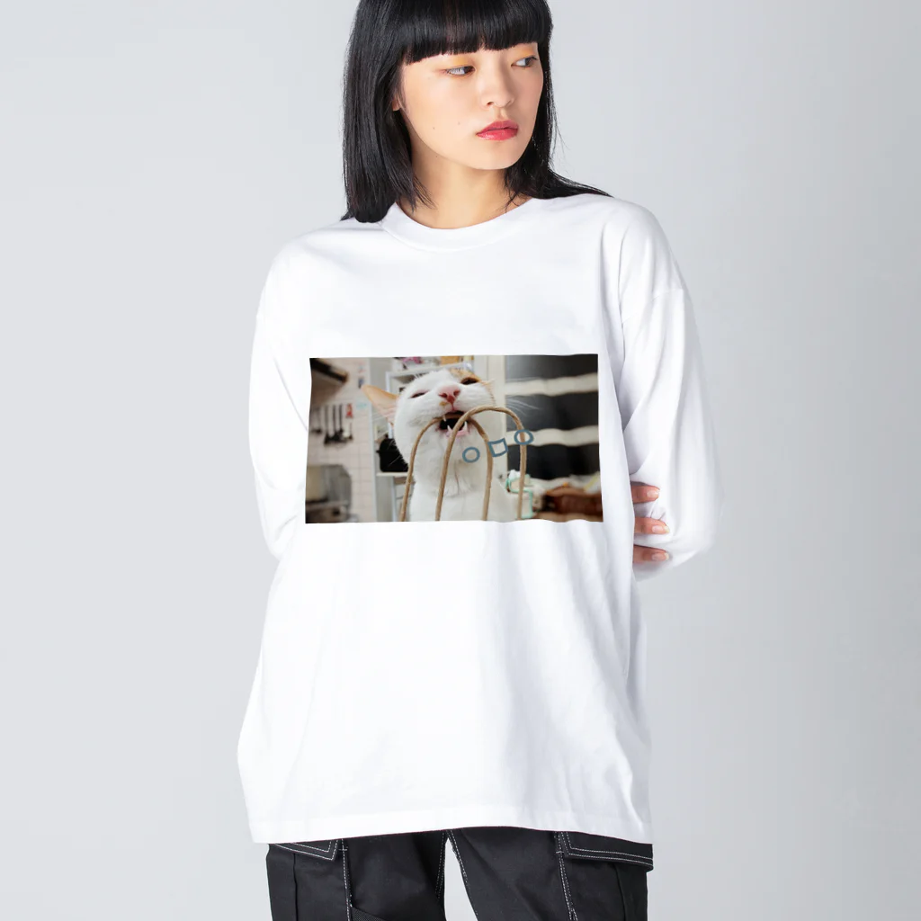 ㅋㅇㄹ_숍の田中雨緒・ω・噛む Big Long Sleeve T-Shirt