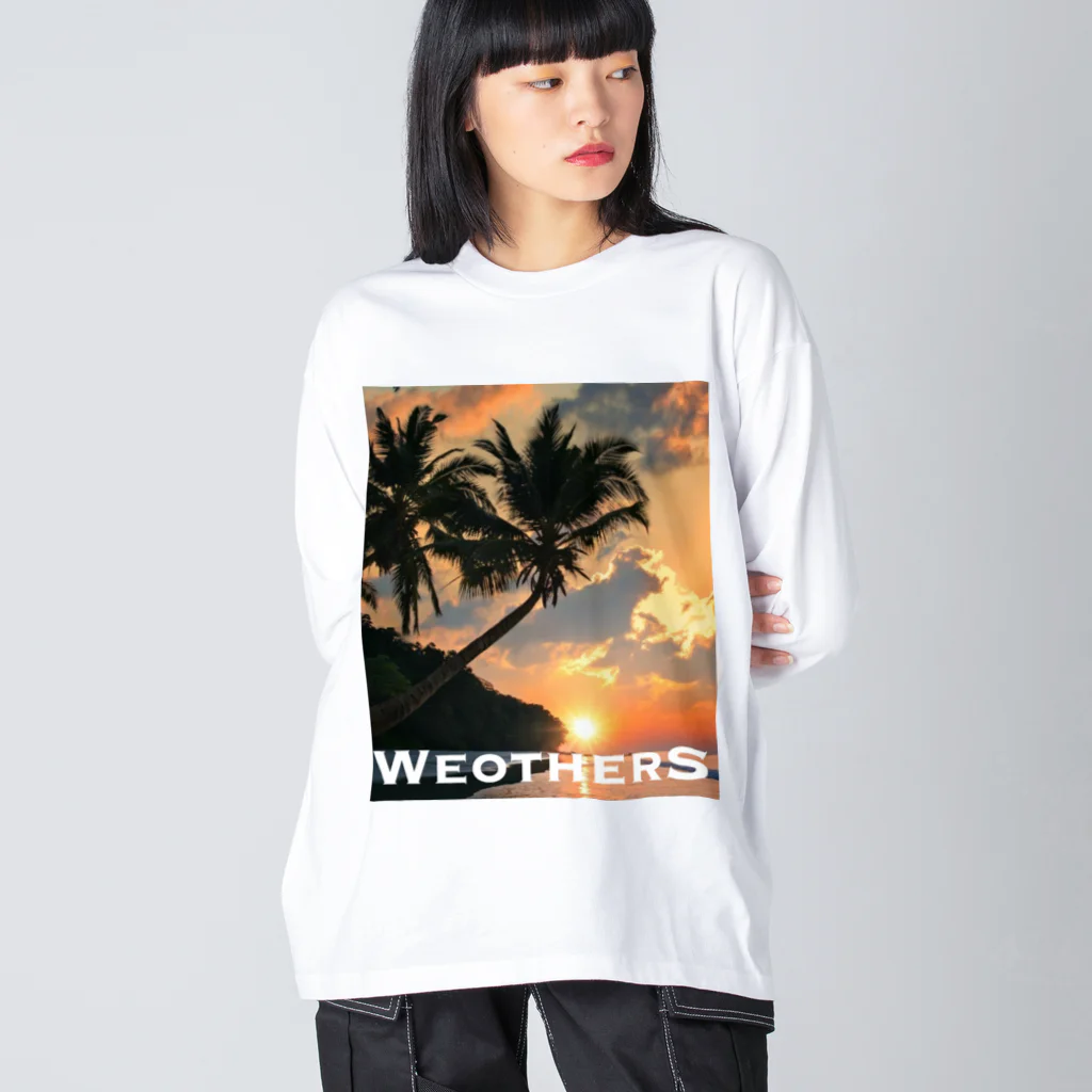 We otherSのWe otherS sunset print  Big Long Sleeve T-Shirt