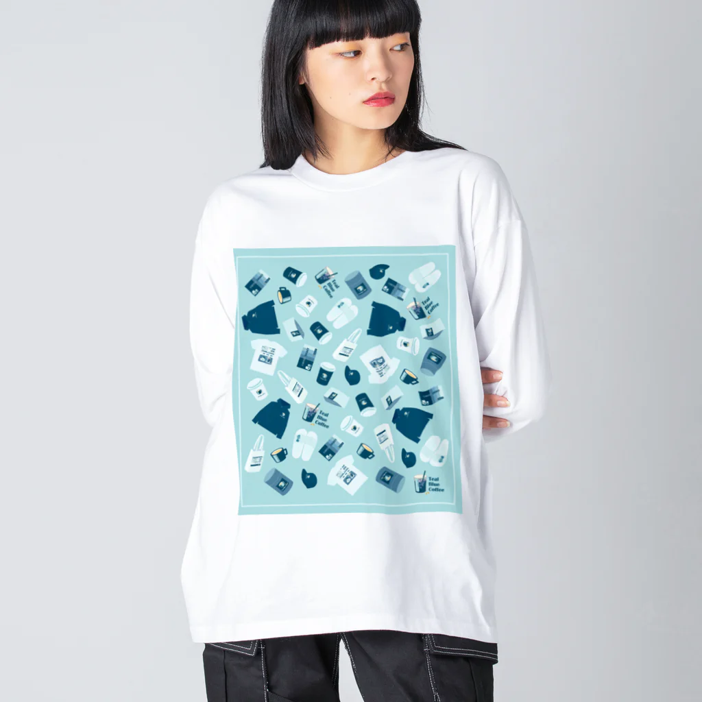 Teal Blue CoffeeのTealBlueItems ビッグシルエットロングスリーブTシャツ