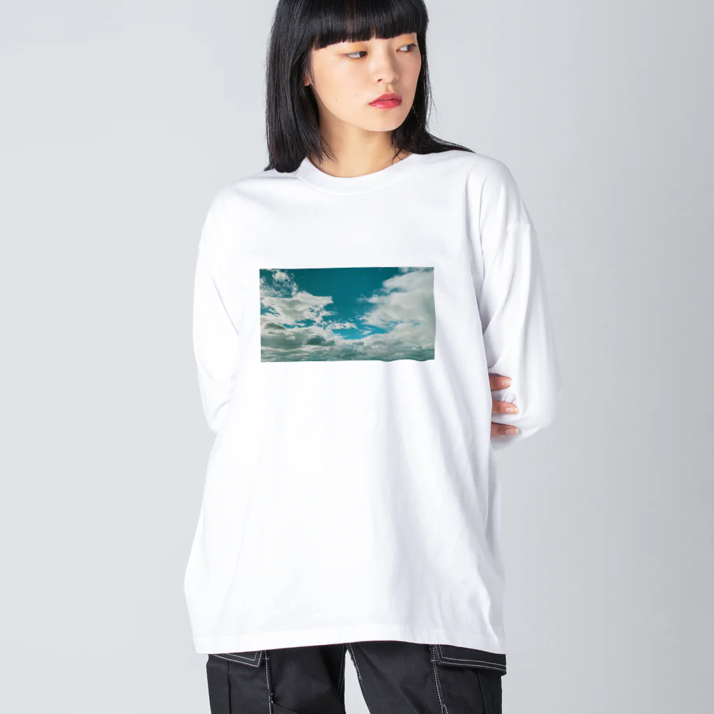 Haunted LabのClouds 雲 ビッグシルエットロングスリーブTシャツ