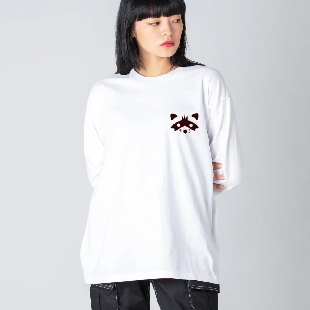 ARAPIANOのアライグマのアラちゃんビッグシルエットロングスリーブTシャツ Big Long Sleeve T-Shirt