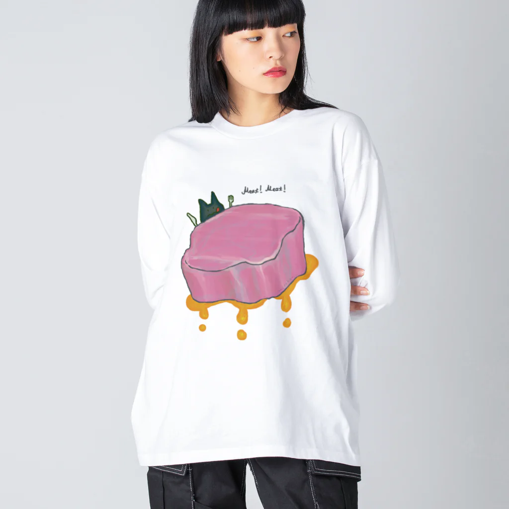 [ DDitBBD. ]のMeat! Meat! Big Long Sleeve T-Shirt
