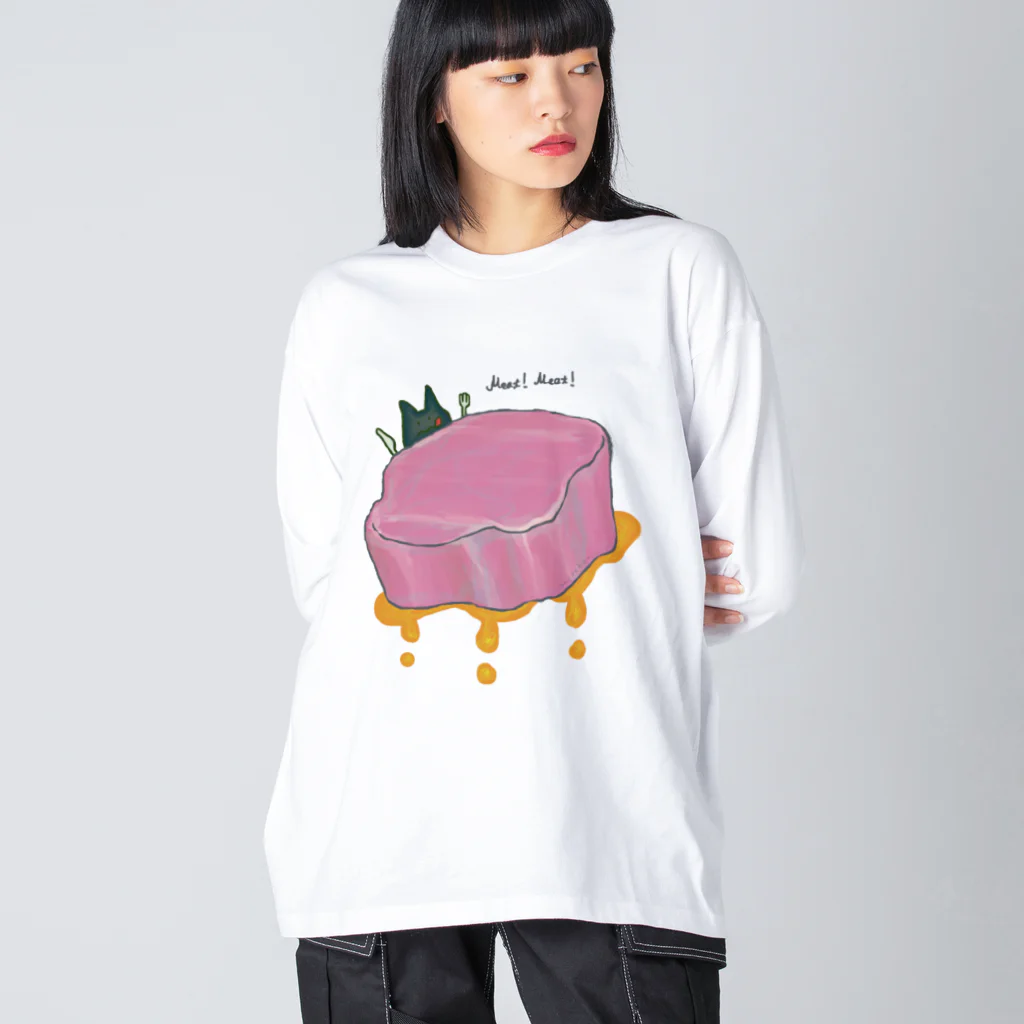 [ DDitBBD. ]のMeat! Meat! ビッグシルエットロングスリーブTシャツ