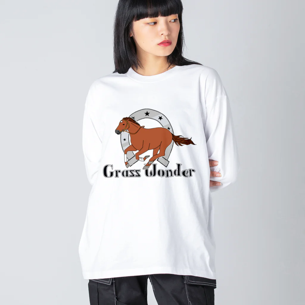 シロクマ商店のグラスワンダー Big Long Sleeve T-Shirt