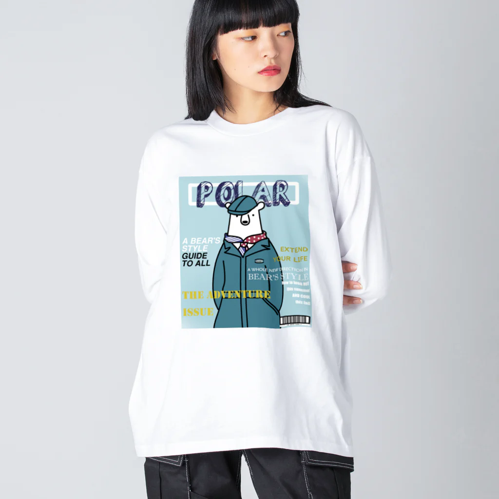 シロクマ商店のおしゃれクマ Big Long Sleeve T-Shirt