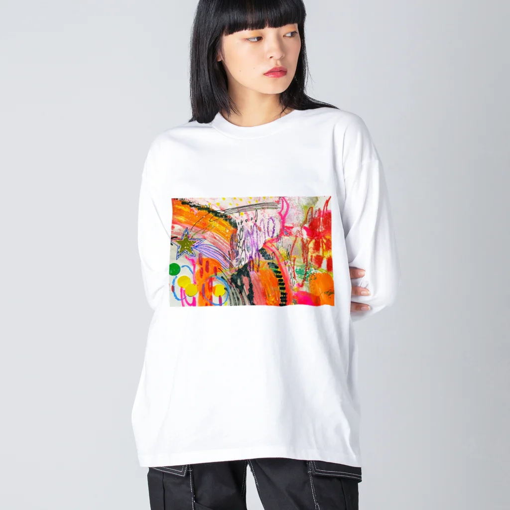 ヒラモトユミエの☆☆☆ Big Long Sleeve T-Shirt