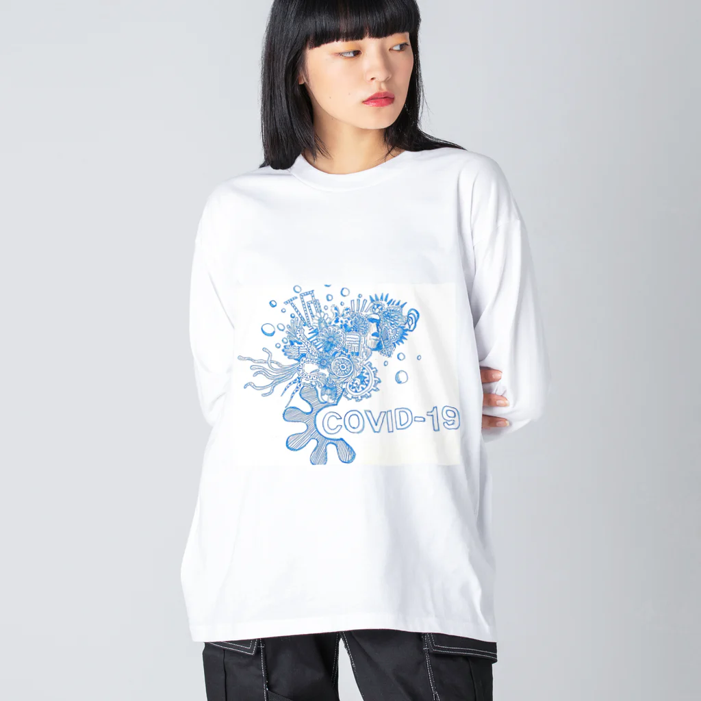 JanJan brand  のCOVID  ビッグシルエットロングスリーブTシャツ