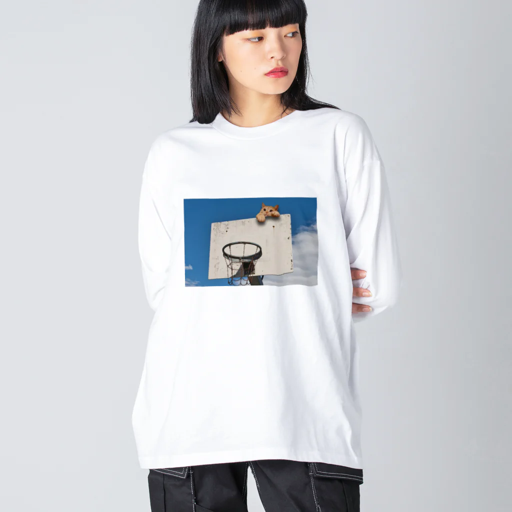 Neko baccaの猫とバスケットゴール② Big Long Sleeve T-Shirt