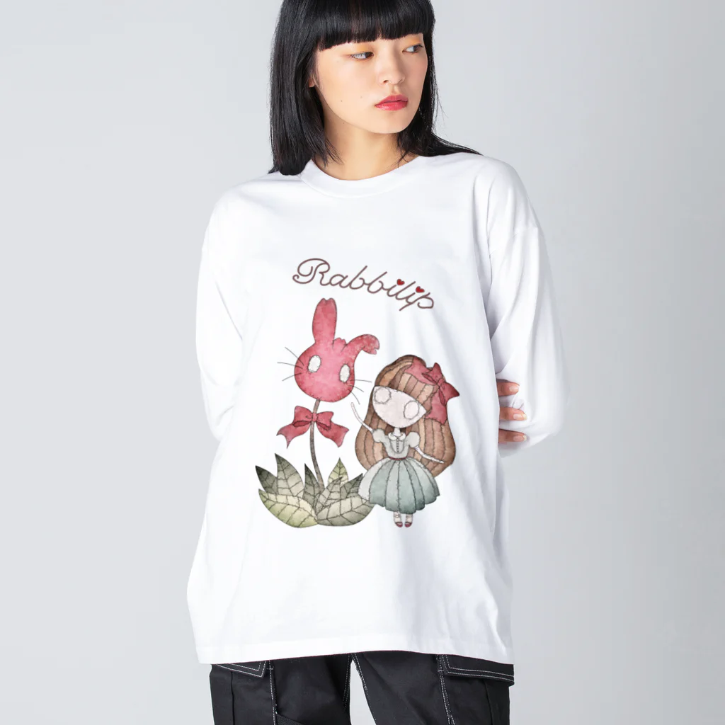 めいめい森のベルガットのRabbilip Big Long Sleeve T-Shirt