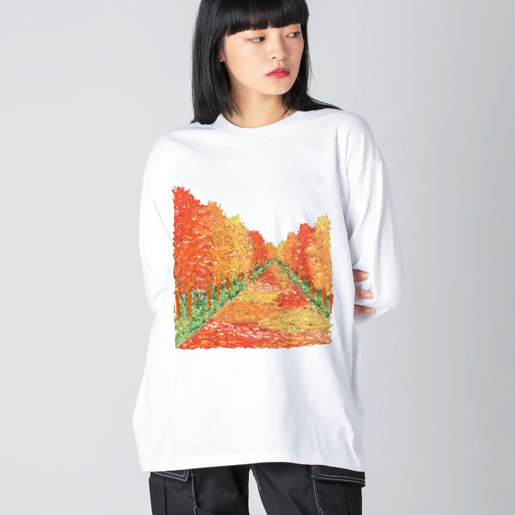 KANAT  LAMHITAの秋の散歩道 Big Long Sleeve T-Shirt