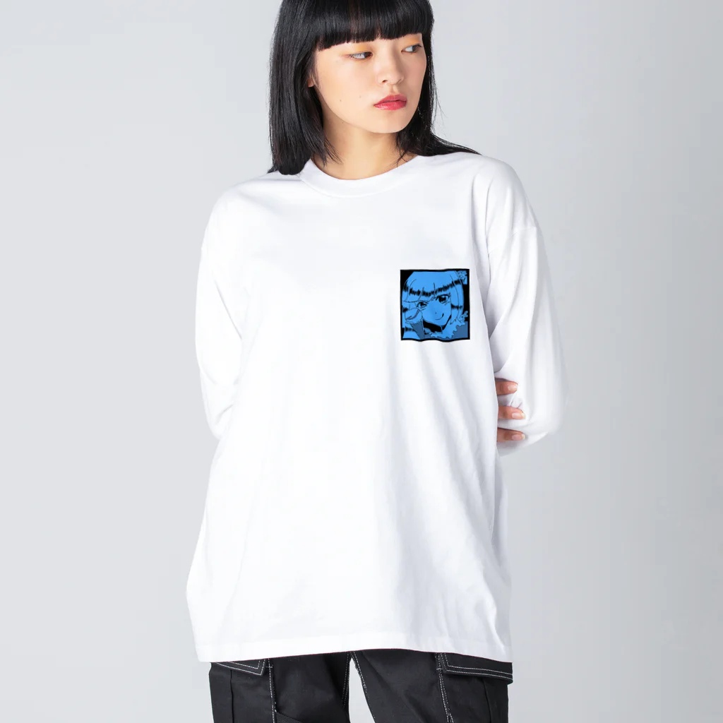 Cure🧬のクリームソーダガール ビッグシルエットロングスリーブTシャツ