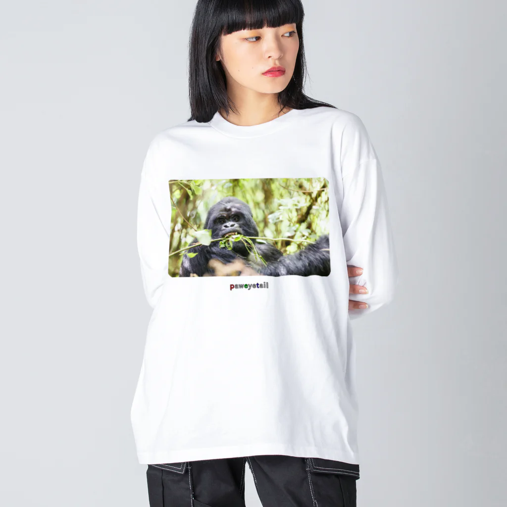 paweyetailの会長:  御利良野 光 (Ray Gorilla Beringei) ビッグシルエットロングスリーブTシャツ