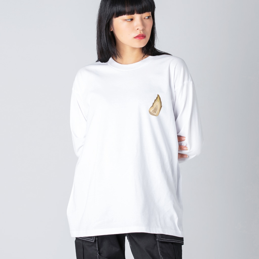 【予告】最大700円引きセール開催決定☆彡★kg_shopの[☆両面] タケノコニョッキ【視力検査表パロディ】 Big Long Sleeve T-Shirt