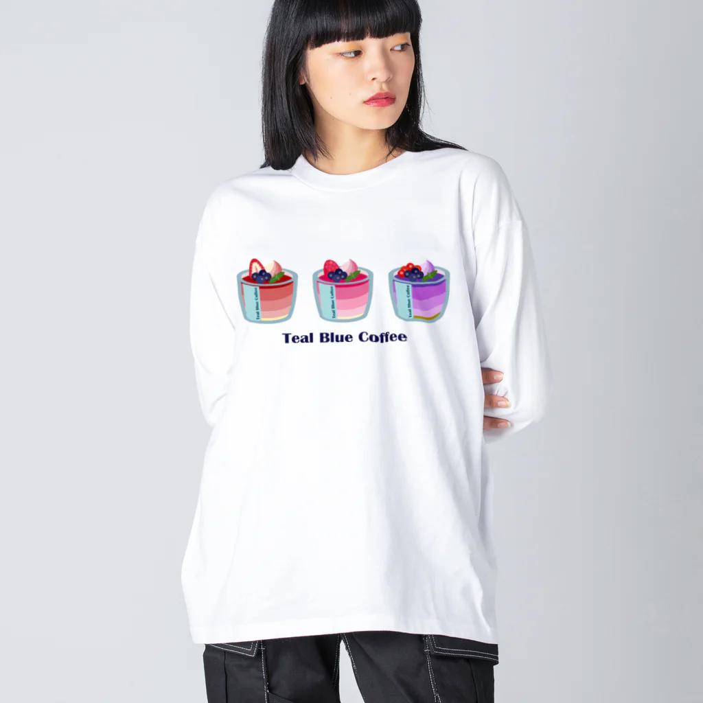 Teal Blue CoffeeのSpecial strawberry ビッグシルエットロングスリーブTシャツ