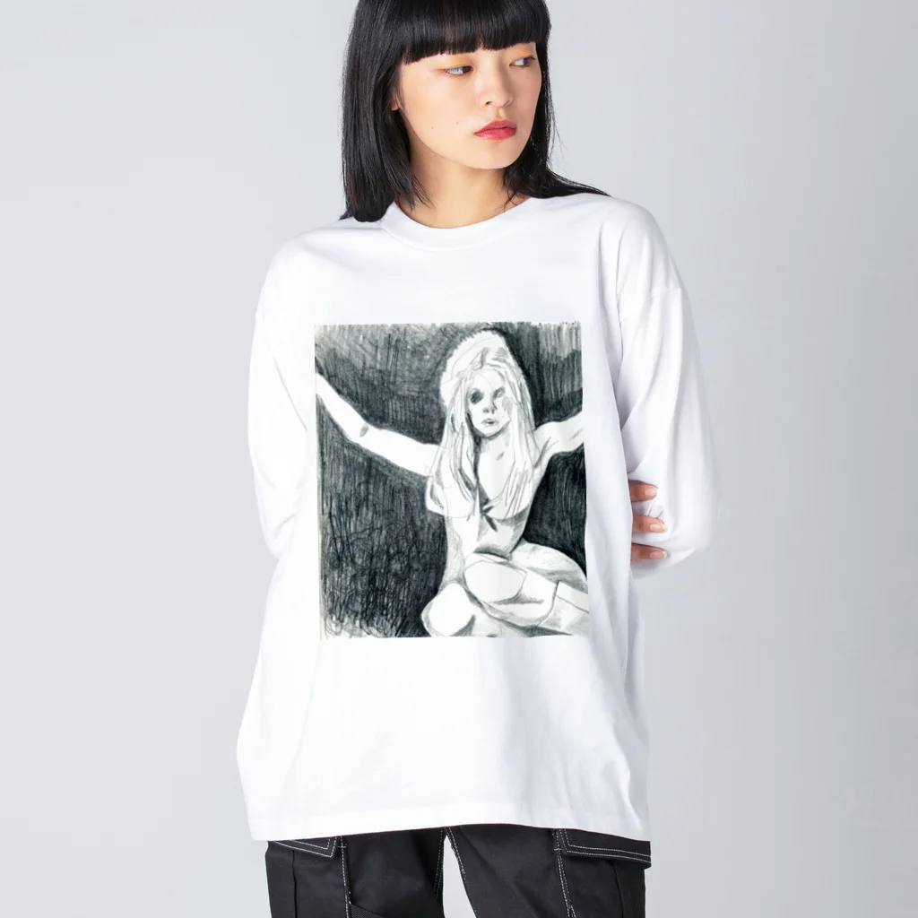 ieharatoshiakiのアルコールよりもイチゴのソーダ（両面プリント） Big Long Sleeve T-Shirt