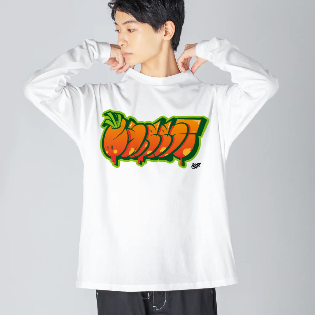 FOOD_GRAFFITI26のCARROT Big Long Sleeve T-Shirt