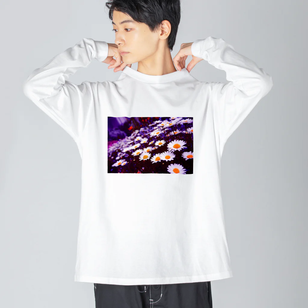 SHOPマニャガハのデイジー(ver:紫) Big Long Sleeve T-Shirt