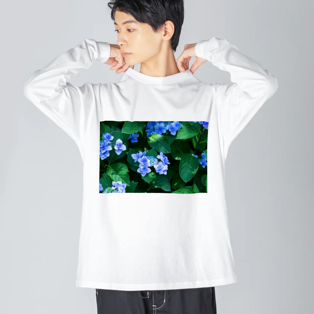 akane_art（茜音工房）の癒しの風景（アジサイ） Big Long Sleeve T-Shirt