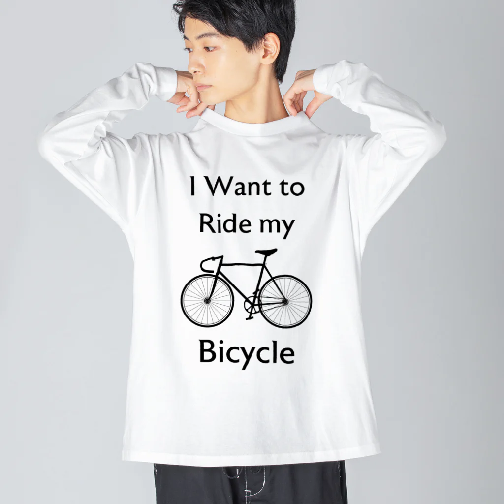 kg_shopのI Want to Ride my Bicycle Big Long Sleeve T-Shirt