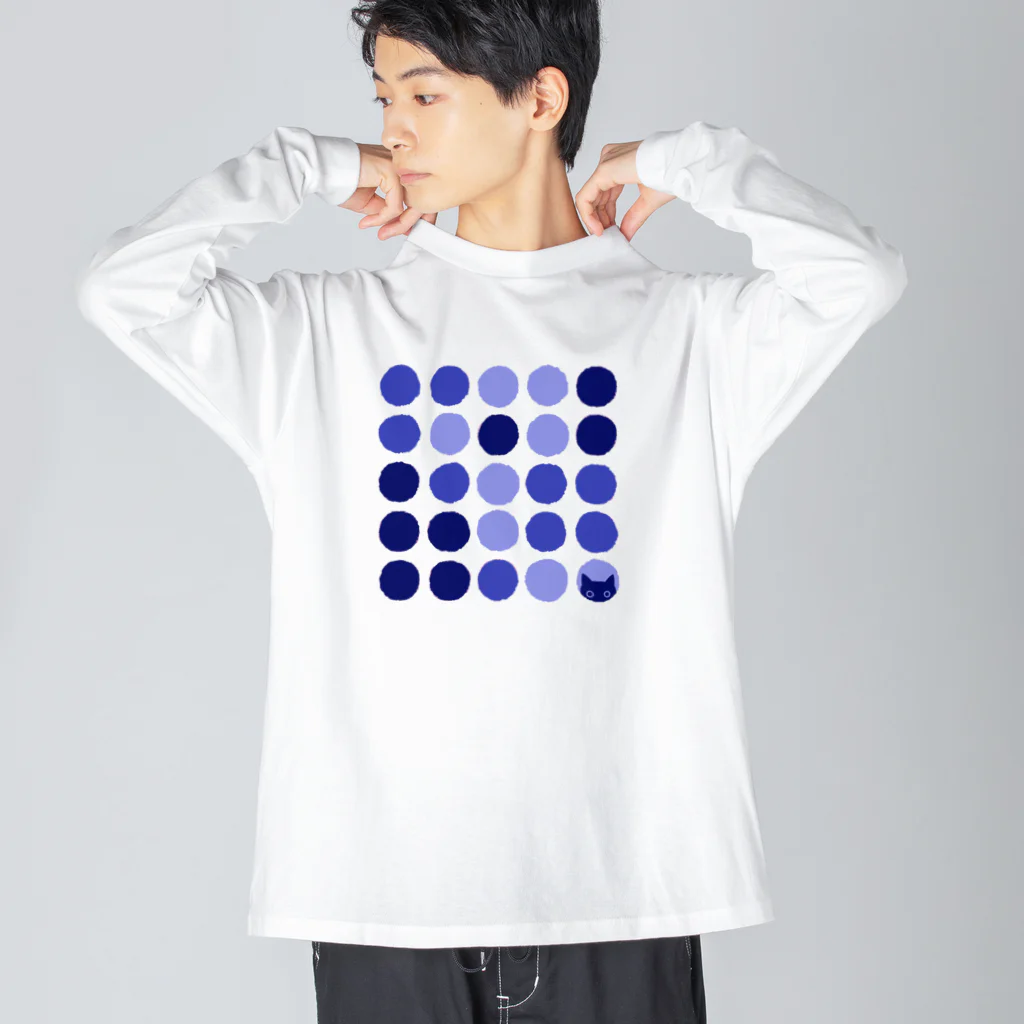 SU-KUのこっそり・杜若色 Big Long Sleeve T-Shirt