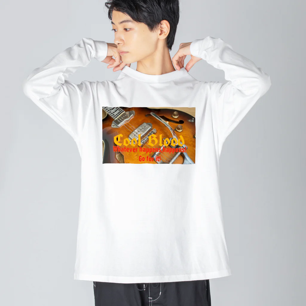 Cool Blood®︎ OFFICIAL WEB SHOPのCoolギタービッグシルエットロングスリーブTシャツ Bタイプ Big Long Sleeve T-Shirt