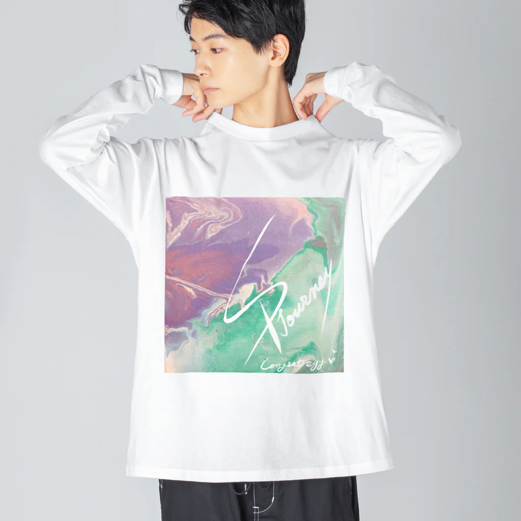 Spritual Journeyのポーリングアート×SPJegg ビッグシルエットロングスリーブTシャツ