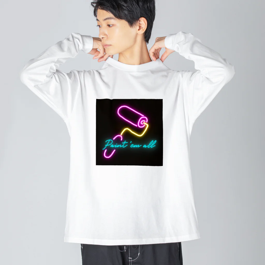 Paint 'em allのローラーネオン Big Long Sleeve T-Shirt