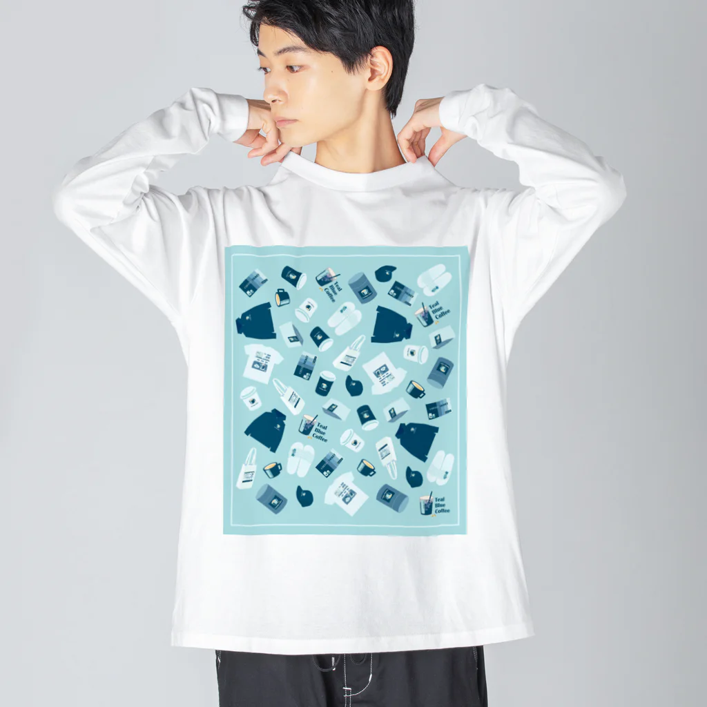 Teal Blue CoffeeのTealBlueItems ビッグシルエットロングスリーブTシャツ