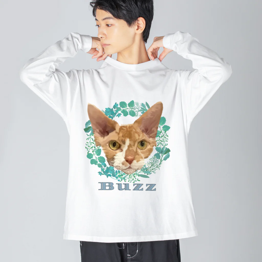 小鳥と映画館のスフィンクス バズちゃん Big Long Sleeve T-Shirt