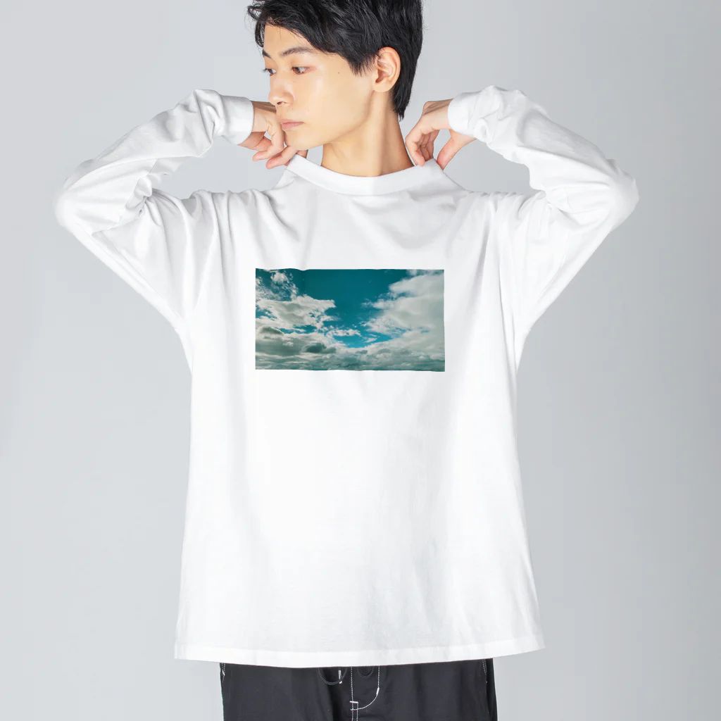 Haunted LabのClouds 雲 ビッグシルエットロングスリーブTシャツ