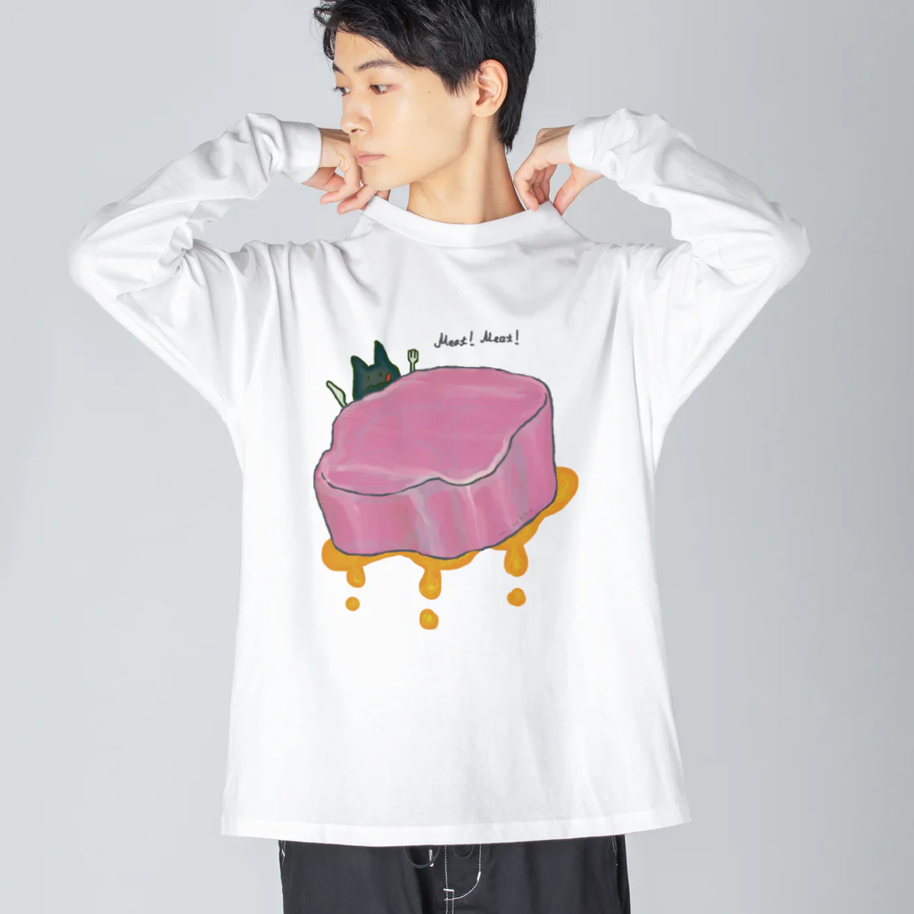 [ DDitBBD. ]のMeat! Meat! ビッグシルエットロングスリーブTシャツ