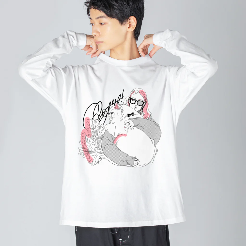 akimiyajimaのbigcat Big Long Sleeve T-Shirt