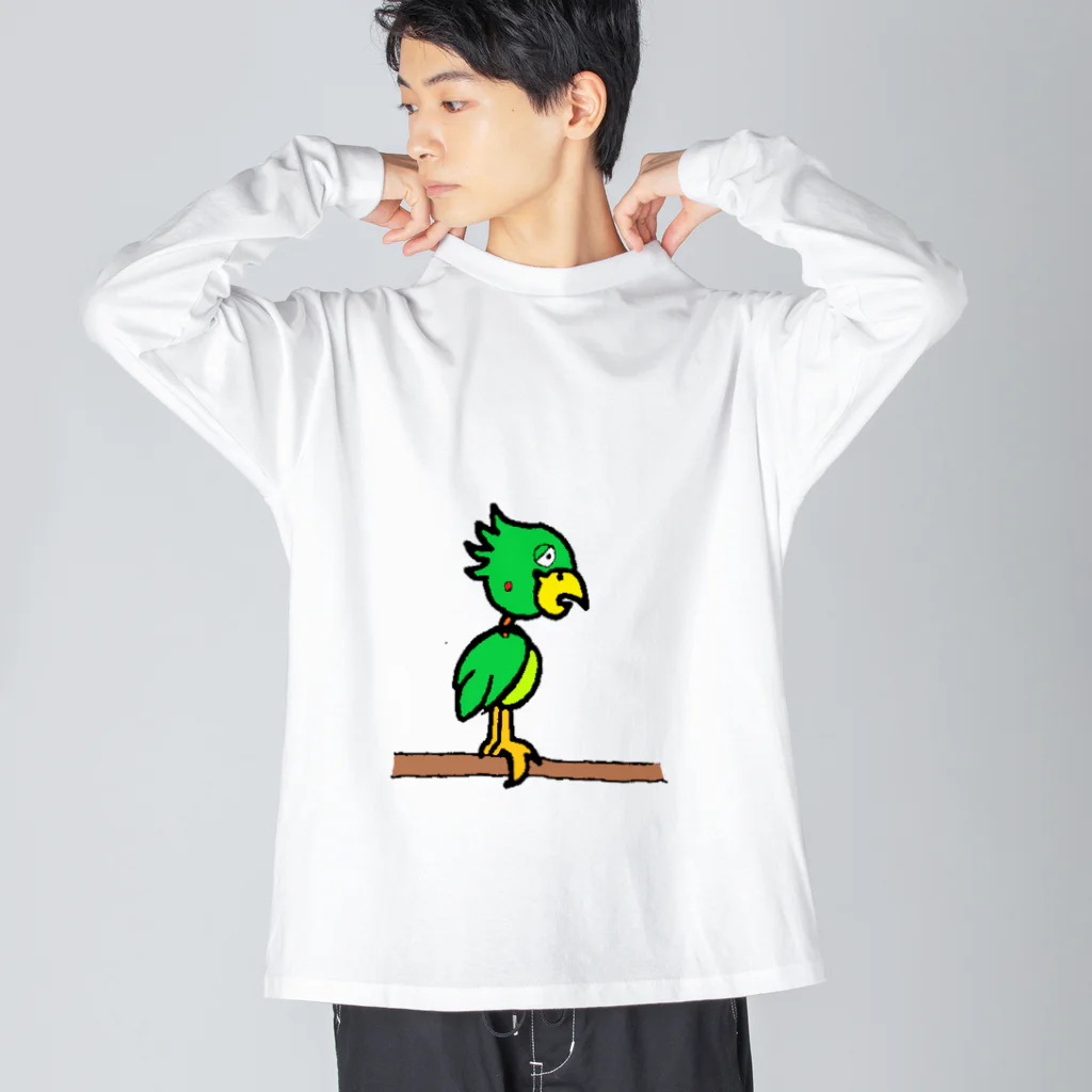 en dedans　～心に秘めて～のen dedans ロボと鳥 Big Long Sleeve T-Shirt