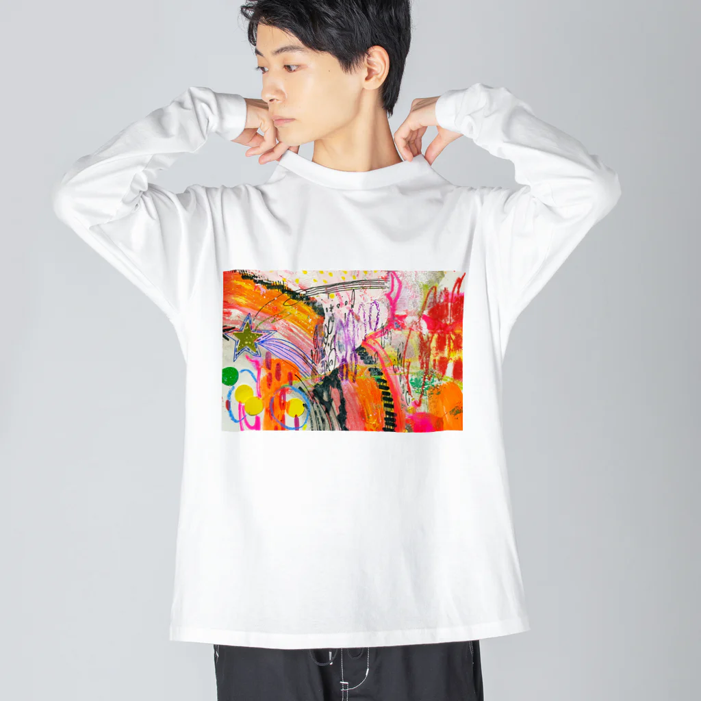 ヒラモトユミエの☆☆☆ Big Long Sleeve T-Shirt