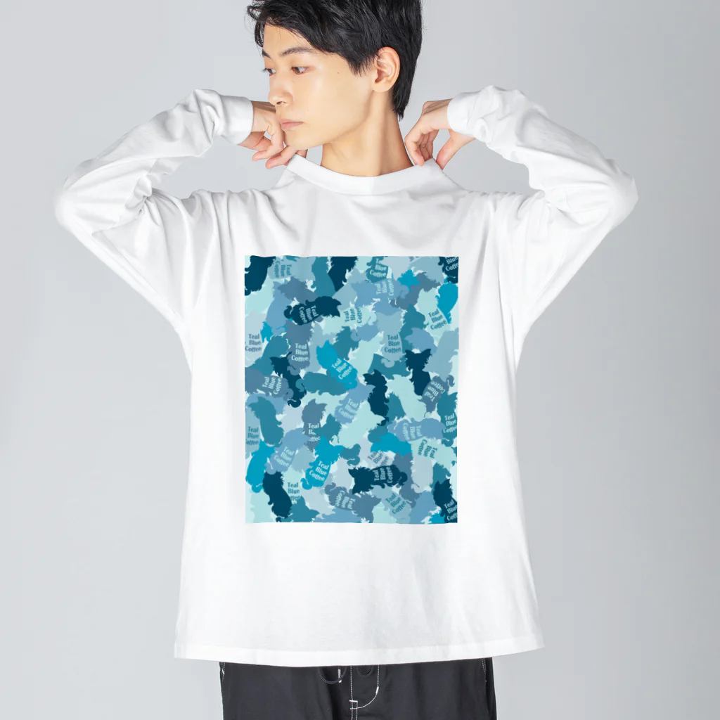 Teal Blue Coffeeのhide-and-seek ビッグシルエットロングスリーブTシャツ