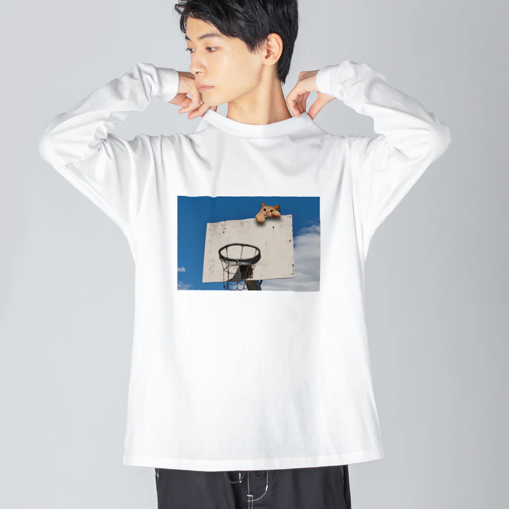 Neko baccaの猫とバスケットゴール② Big Long Sleeve T-Shirt