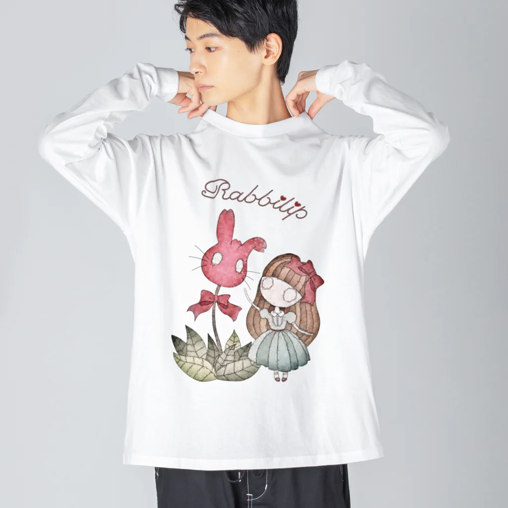 めいめい森のベルガットのRabbilip Big Long Sleeve T-Shirt