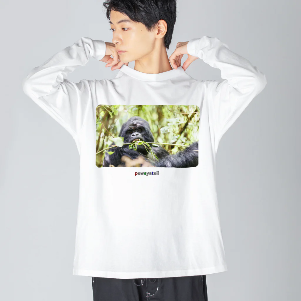 paweyetailの会長:  御利良野 光 (Ray Gorilla Beringei) ビッグシルエットロングスリーブTシャツ