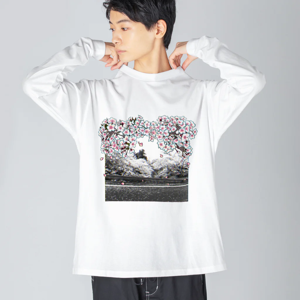 35docの門出を祝う桜 Big Long Sleeve T-Shirt