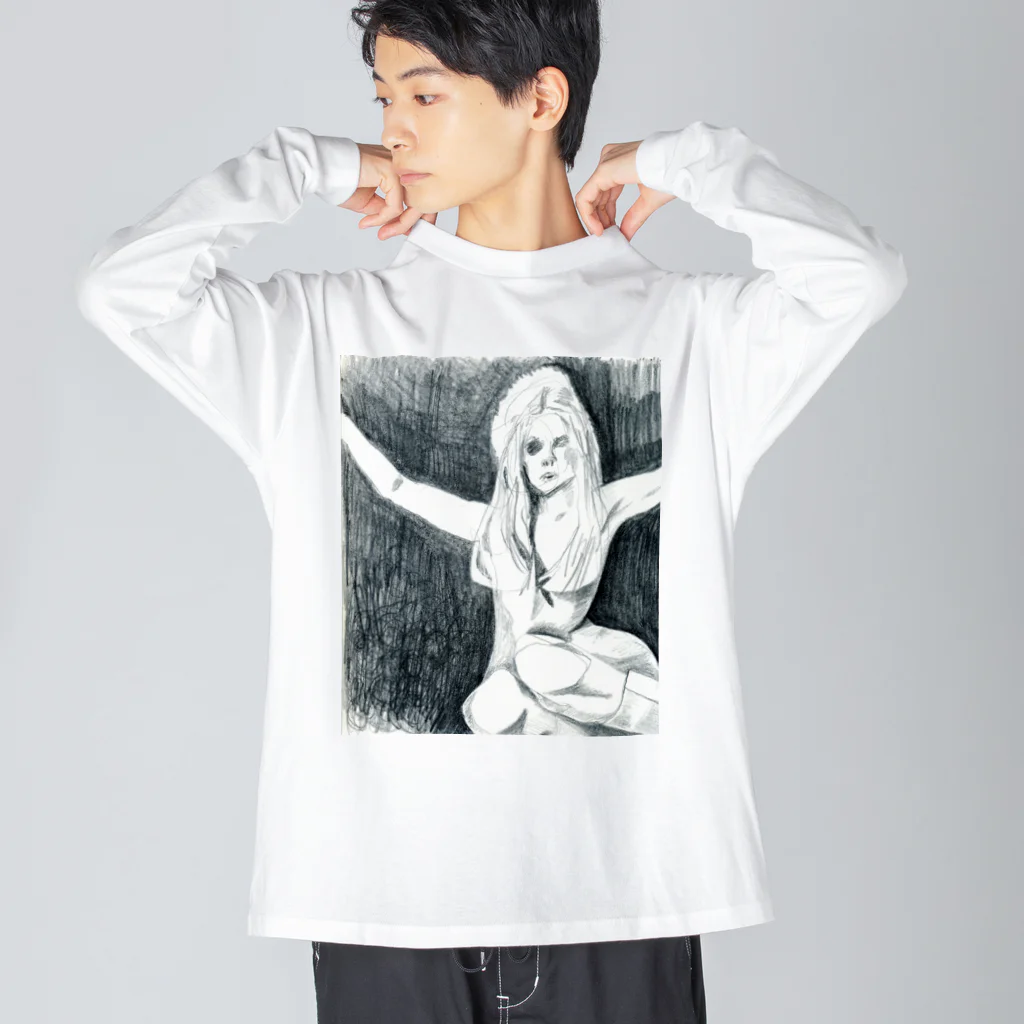 ieharatoshiakiのアルコールよりもイチゴのソーダ（両面プリント） Big Long Sleeve T-Shirt