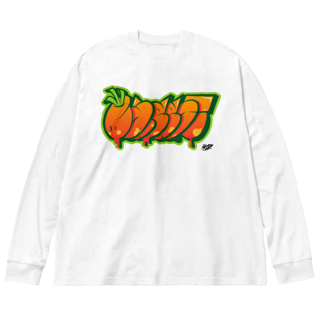 FOOD_GRAFFITI26のCARROT Big Long Sleeve T-Shirt