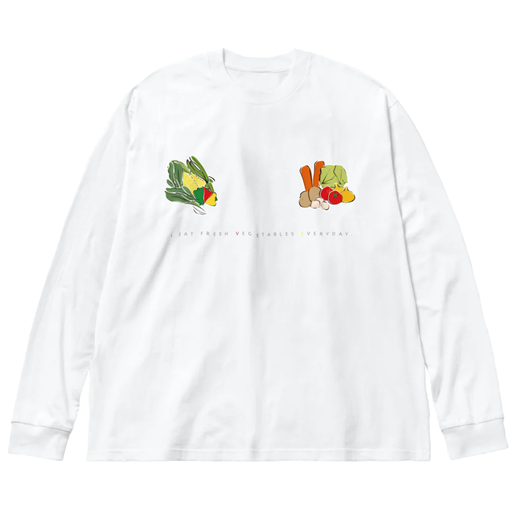 ISESTYLEのFRESH VEGETABLES Big Long Sleeve T-Shirt