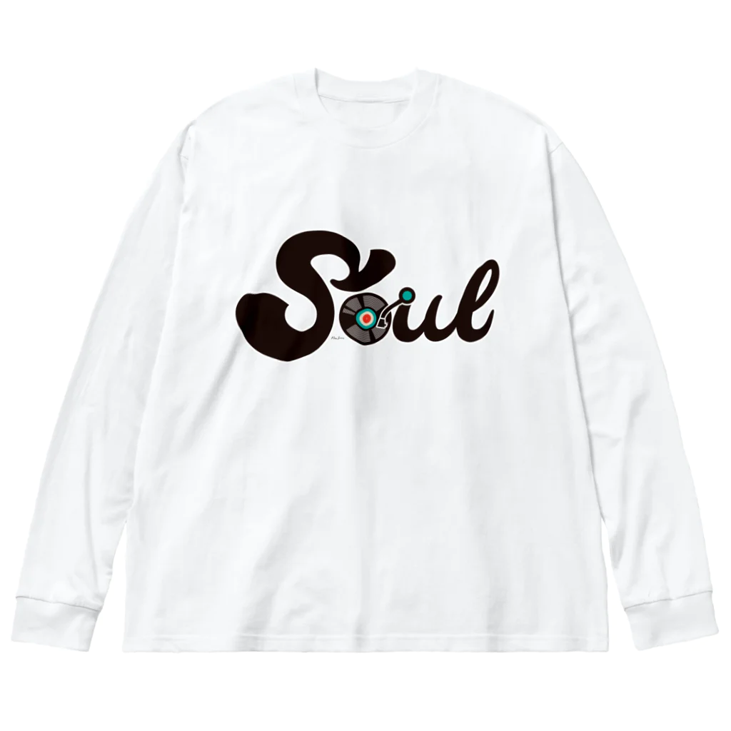 mrsJONESのSoul / レコード ビッグシルエットロングスリーブTシャツ