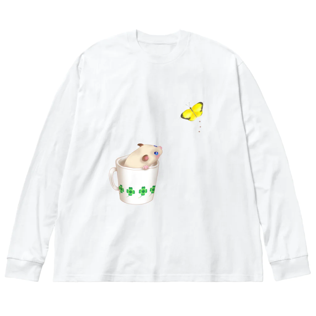 AriyamaSayuriの今日ものんびり。きんハムちゃん ビッグシルエットロングスリーブTシャツ