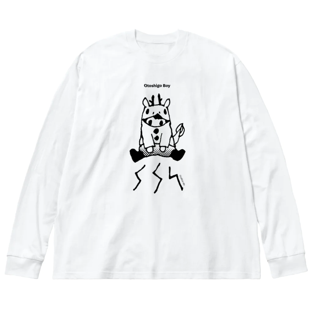 キャリコ堂のおとしごボーイ【雷神】 ビッグシルエットロングスリーブTシャツ