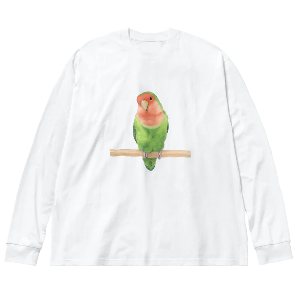 TeaDrop.Cのコザクラインコ ビッグシルエットロングスリーブTシャツ