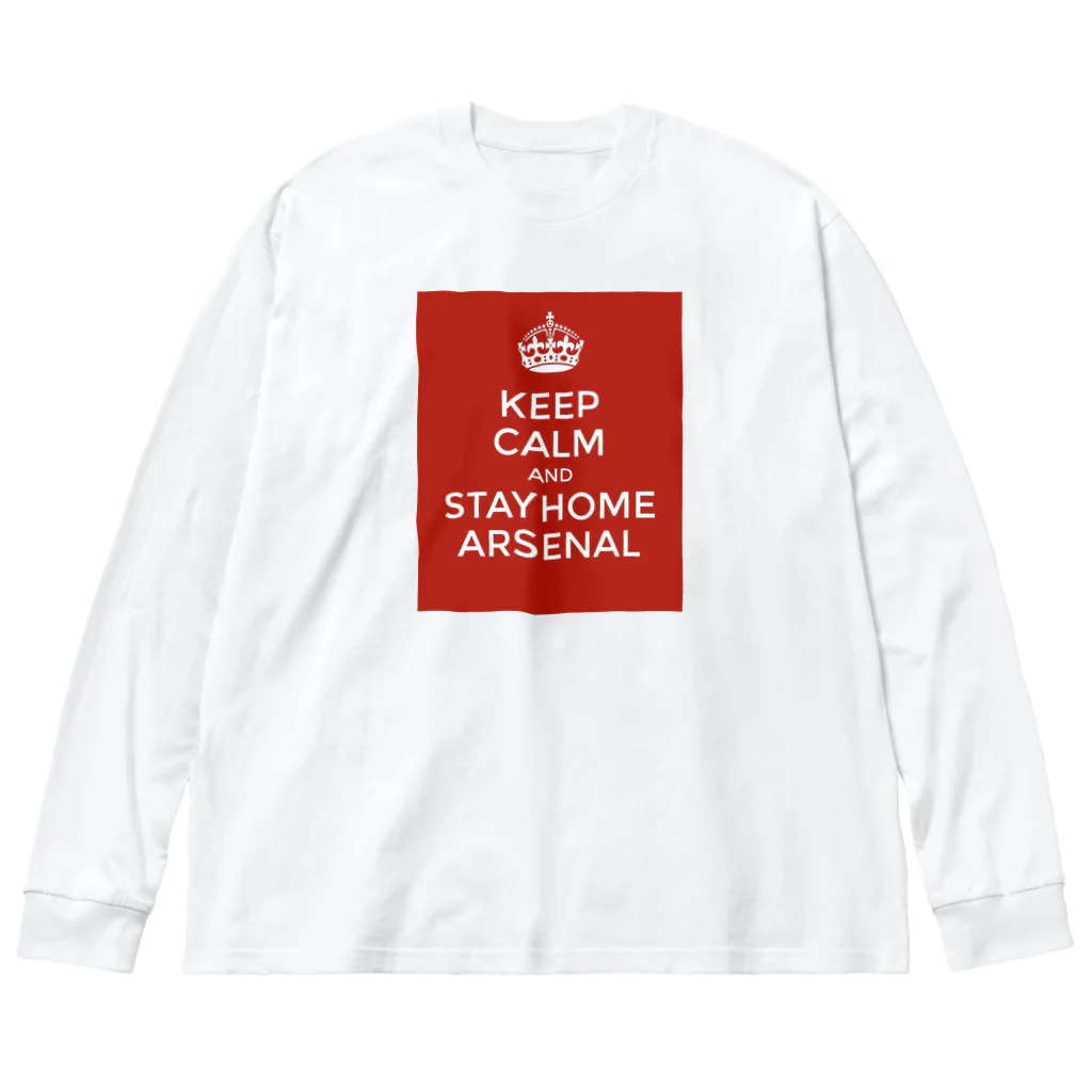 池袋東口居酒屋バッカス🍻のSTAYHOMEARSENAL  ビッグシルエットロングスリーブTシャツ