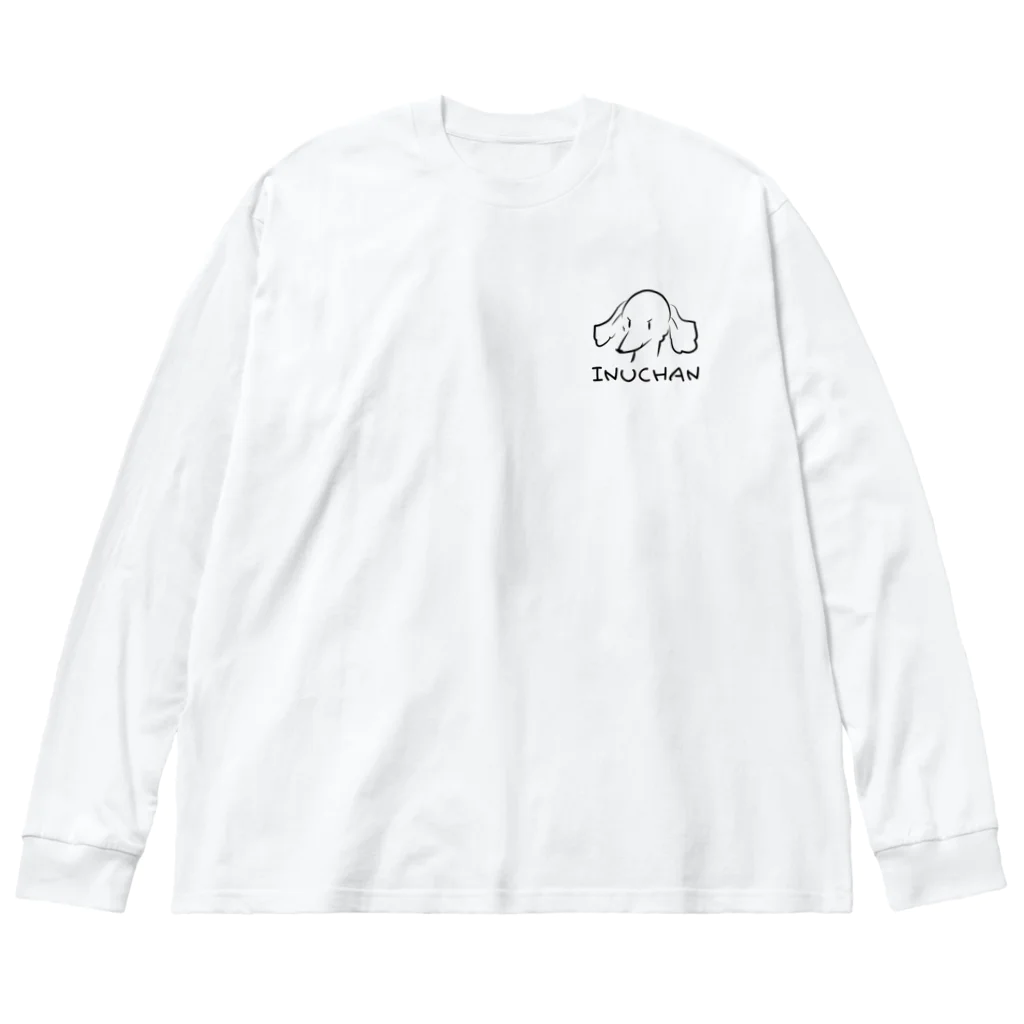 娯楽家のINUCHAN ビッグシルエットロングスリーブTシャツ